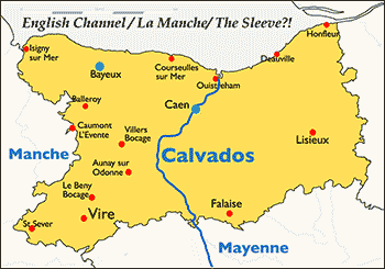 Calvados map