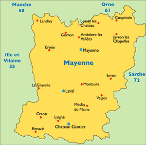 Mayenne map